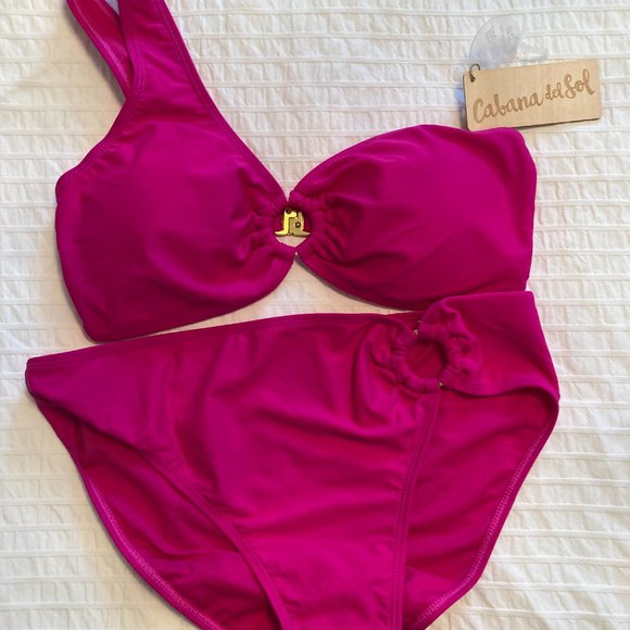 Cabana del Sol Hot Pink Bikini - NWT - Picture 10 of 10